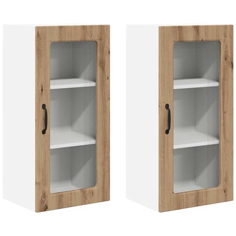 Mobile da cucina 2 pcs Rovere artigianale 40 x 31 x 80 cm - Foto 1