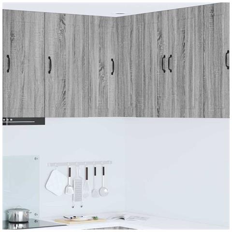 Pensile cucina Grigio Sonoma 57 x 57 x 80 cm Legno multistrato - Foto 2