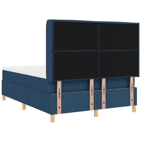 Letto a molle con materasso Blu 160 x 200 cm Tessuto - Foto 9