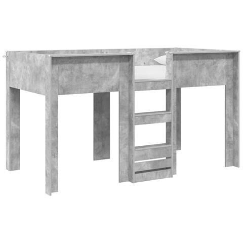 Letto a Castello per Bambini Grigio cemento 90 x 200 cm - Foto 1