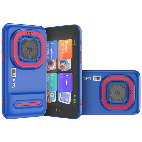 Fotocamera Educativa Pixi Con Meta Ai 2/5mp Schermo 4'' Wifi Android Blu Scuro - Foto 1
