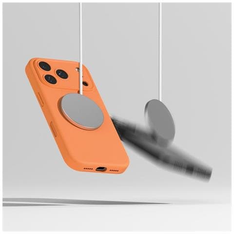 Custodia Per Telefono In Silicone Arancione Magsafe Per Iphone 17 Pro Max Ringke - Foto 2