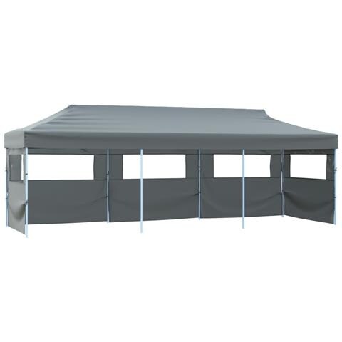 Tenda Pieghevole Pop-up Con 5 Pareti Laterali 3x9 M Antracite - Foto 1