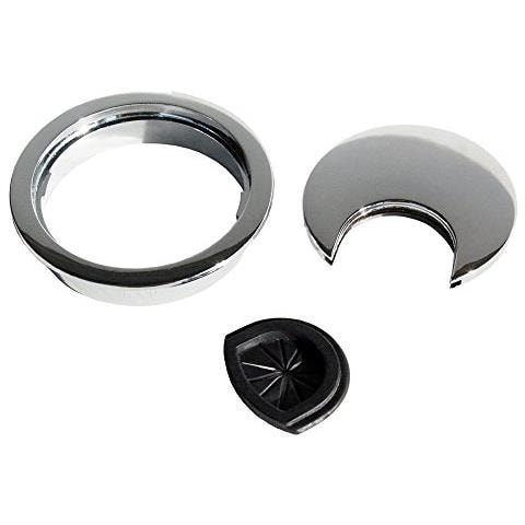 5070864 Passacavi Rotondo Diametro 60mm Da Incastrare In Scrivania / tavolo In Zama, Cromato Opaco, Pack Di 8pz - Foto 4