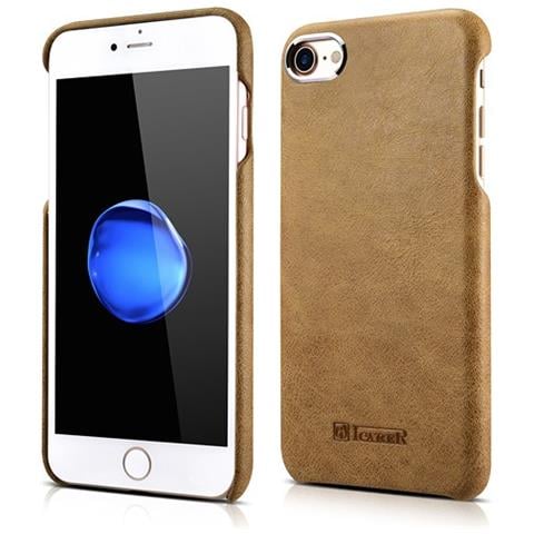 Più Iphone 7/8 Altro Caso Reale In Pelle Marrone Metal Warriors - Foto 1