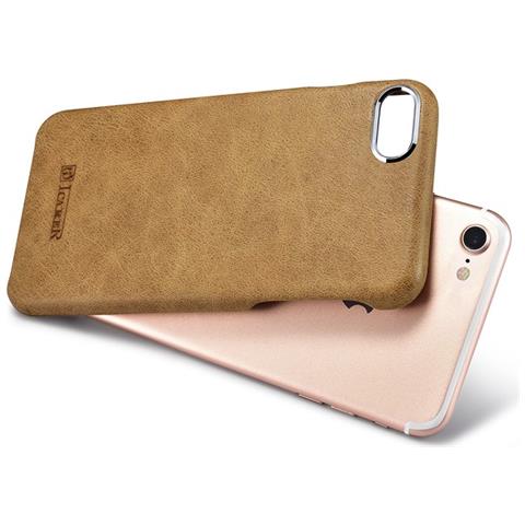 Più Iphone 7/8 Altro Caso Reale In Pelle Marrone Metal Warriors - Foto 3