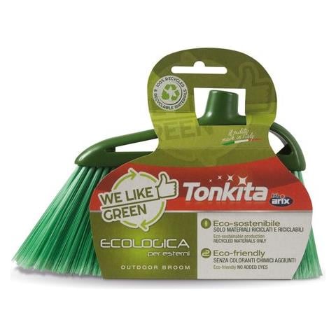 Scopa Per Esterni Realizzata Esclusivamente Con Materiali 100% Riciclati E Riciclabili - Foto 1