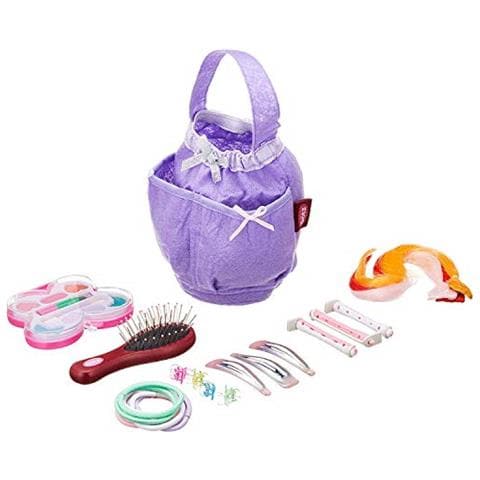 1192052 Testa Venire Acconciare Con Capelli Biondi E Occhi Azzurri - Testa Di Centimetri In Set Da 58 Pezzi Pettinare E Truccare Alta 28 - Adatta Per Bambine Dai 3 Anni In Su - Foto 5