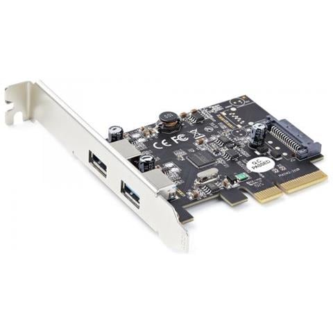 Scheda PCIe USB 3.1 a 2 porte - Scheda di espansione PCI Express USB 3.2 Gen 2 Type-A 10Gbps - Adattatore da PCI express a USB - Profilo completo /basso - Windows e Linux - Foto 1