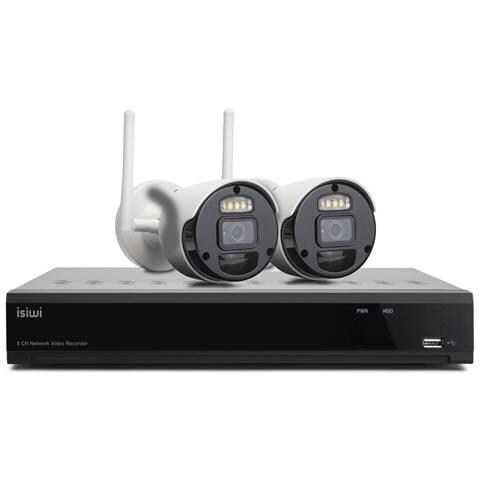 Isiwi Kit Wireless Connect2 Nvr 8 + 2 Telecamere Ip 2mp 1080p Con Funzione Pir Isw-k1n8bf2mp-2 - Foto 2