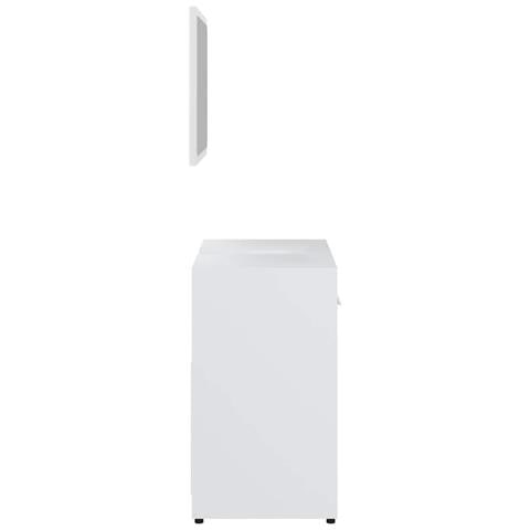 Set Mobili da Bagno Bianco in Legno Multistrato - Foto 2