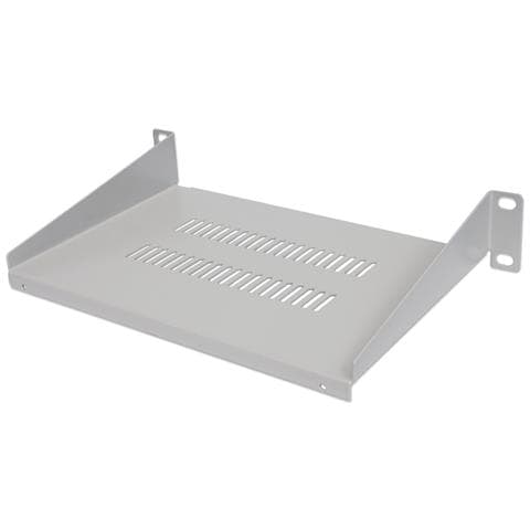 714983 Porta Accessori Mensola Per Scaffale (10in Cantilever Shelf 1u Vented - -150mm Shelf Depth Grey) - Foto 3
