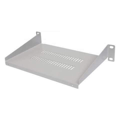 714983 Porta Accessori Mensola Per Scaffale (10in Cantilever Shelf 1u Vented - -150mm Shelf Depth Grey) - Foto 1
