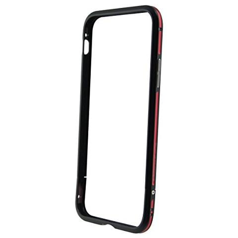 b0938alu06 - Bumper in Alluminio per iPhone x, Nero Rosso - Foto 1