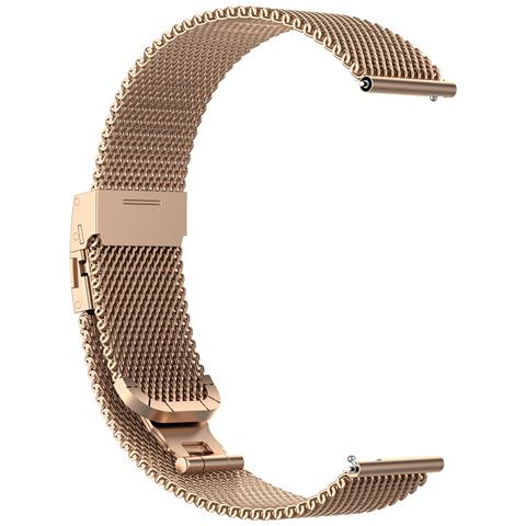 Cinturino Per Orologio Garmin Vivoactive/vivomove/forerunner 20 Mm Acciaio Inossidabile Oro Rosa - Foto 10