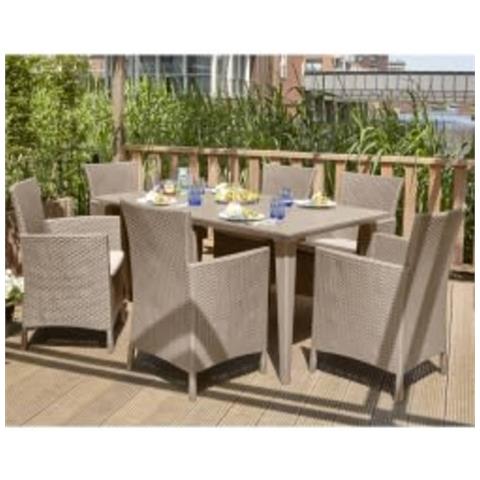 Sedie Da Pranzo Da Giardino 2 Pz Iowa Cappuccino 215519 - Foto 2