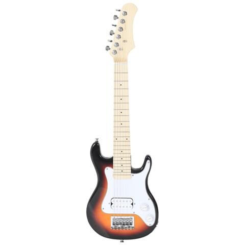 Chitarra Elettrica Bambini Con Custodia Marrone Bianca 3/4 30"" - Foto 3