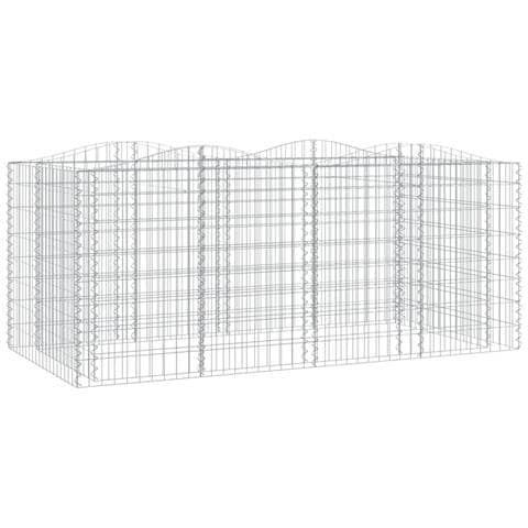 Gabbione Ad Arco Con Letto Rialzato 200x100x100cm Ferro Zincato - Foto 1