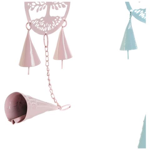 Decorazione Pensile Dkd Home Decor Albero Bianco Beige Grigio Rosa 7 X 3 X 96 Cm (4 Unità) - Foto 2