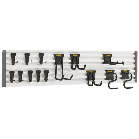 Kit Track Wall Binari Portaganci A Muro Per Appendere Attrezzi E Accessori Stst-22000-1 - Foto 1