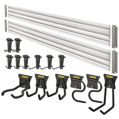 Kit Track Wall Binari Portaganci A Muro Per Appendere Attrezzi E Accessori Stst-22000-1 - Foto 2