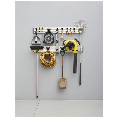 Kit Track Wall Binari Portaganci A Muro Per Appendere Attrezzi E Accessori Stst-22000-1 - Foto 3