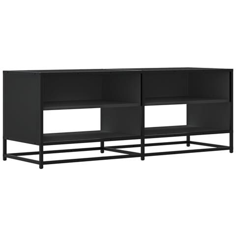 Mobile Porta Tv Nero 120,5x40x46 In Truciolato E Metallo - Foto 2