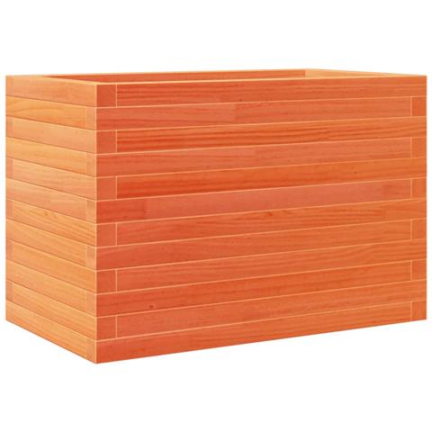 Fioriera Giardino Marrone Cera 70x40x46 Cm Legno Massello Pino - Foto 2