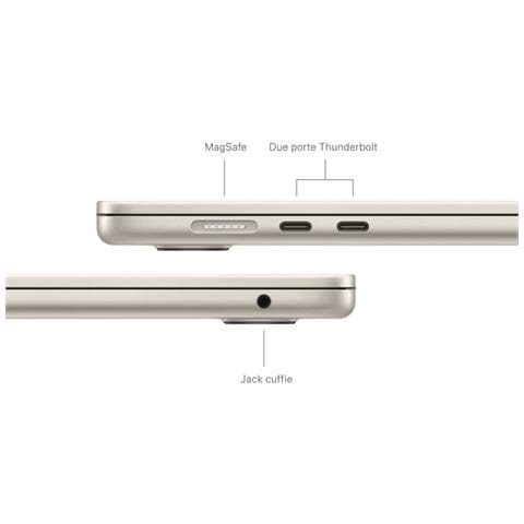 MacBook Air M3 MC9K4T /A Monitor 15,3" 2K Neural Engine M3 Ram 24 GB SSD 512 GB macOS Sequoia - Foto 7