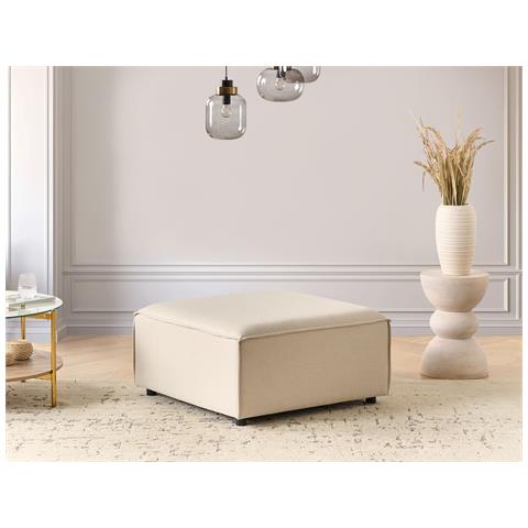 Ottomana Ardal Tessuto Beige - Foto 1