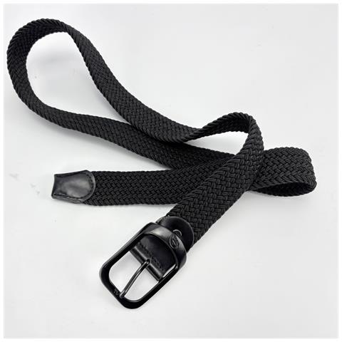 Cintura Elastica Intrecciata Da Uomo 105 Cm Black - Foto 2