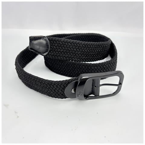 Cintura Elastica Intrecciata Da Uomo 105 Cm Black - Foto 4