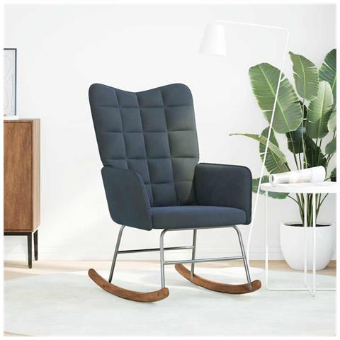 Sedia Da Pranzo Grigio Scuro In Velluto - Foto 3