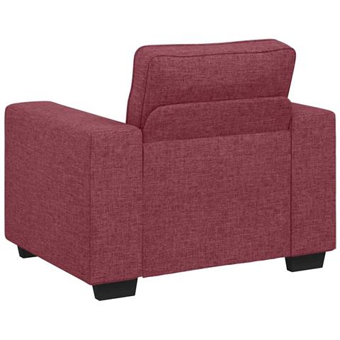 Poltrona Rosso Vino 60 cm in Tessuto - Foto 2