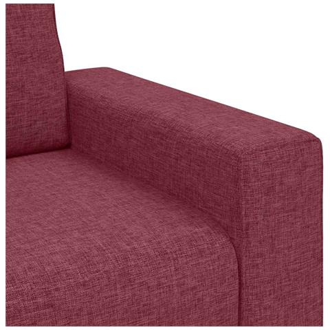 Poltrona Rosso Vino 60 cm in Tessuto - Foto 9