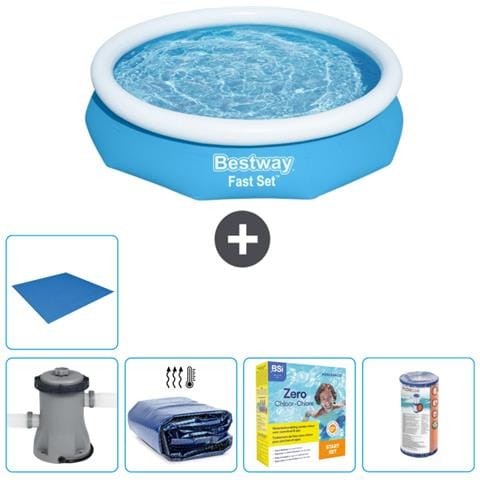 Piscina Fuori Terra - In Giro - 305x66 Cm - Blu - Include Accessori Coordinati Cb16 - Foto 1