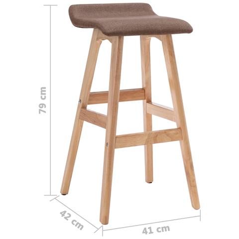 Lusso Casadino -  Sedia Da Bar Grigio Talpa In Tessuto - Foto 7