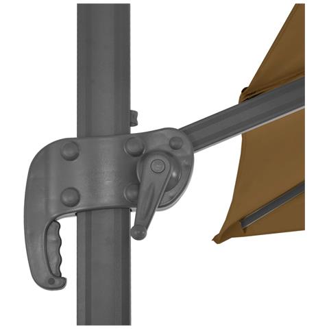 Lusso Casadino -  Ombrellone Da Giardino Con Base Portatile Tortora - Foto 8