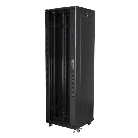 Lanberg FF01-6642-12B, Rack indipendenti, 42U, 800 kg, Lucchetti, Griglie, Piedini regolabili - Foto 1