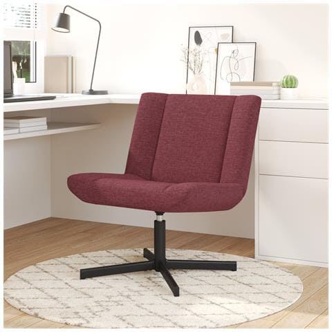 Sedia Girevole Rosso borgogna - Foto 2