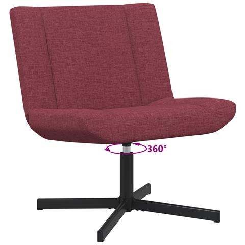 Sedia Girevole Rosso borgogna - Foto 9