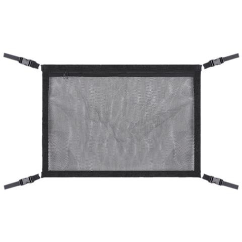 Rete Portaoggetti Per Tetto Auto Doppio Strato 80x53 Cm Nero, Compatibile Con Accessori Auto It - Foto 1