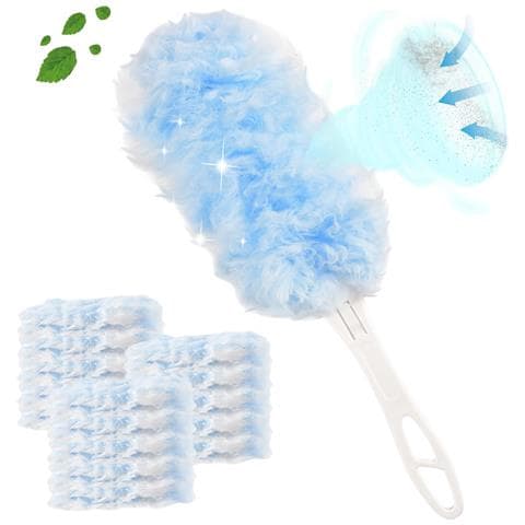 Spolverino Spazzola Per La Pulizia Della Polvere Antistatico Manico 30 Pz - Foto 1