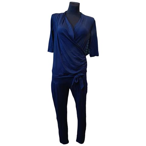 Tuta A Maniche Corte Blu Navy Taglia 36/38 - Foto 1