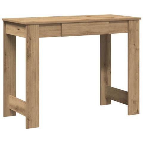 Scrivania Rovere Artigianale 100x45x75 cm in Legno Multistrato - Foto 1