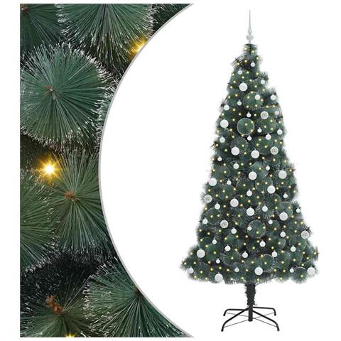 Albero di Natale artificiale illuminato con set di palline - Foto 1