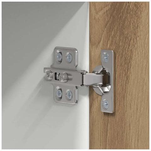 Armadio pensile Riga Rovere Artigiano e Bianco 50 x 31 x 100 cm - Foto 9