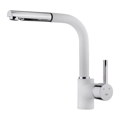 GRIFO ARK 938 W Acciaio inox, Bianco - Foto 1