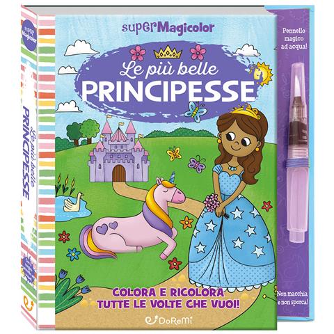 Olena Herasimova - Le più belle principesse. Ediz. a spirale. Con pennello magico ad acqua - Foto 1