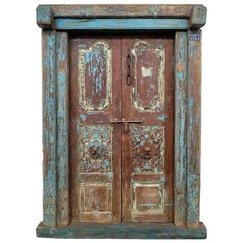 Porta In Legno Marrone 142x27x218h Cm - Foto 2
